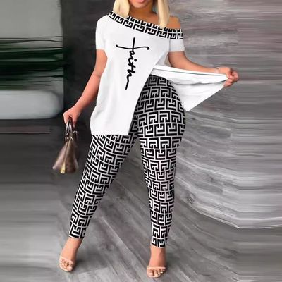 set of two pieces irregular fashion pants suit (Copia)