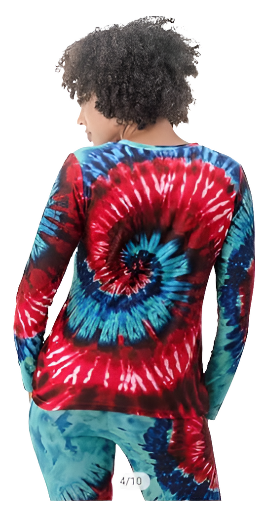 Two-piece combination of pants and long-sleeved sweater