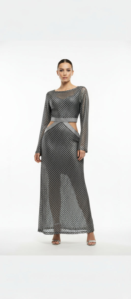 Dress Silver with gray