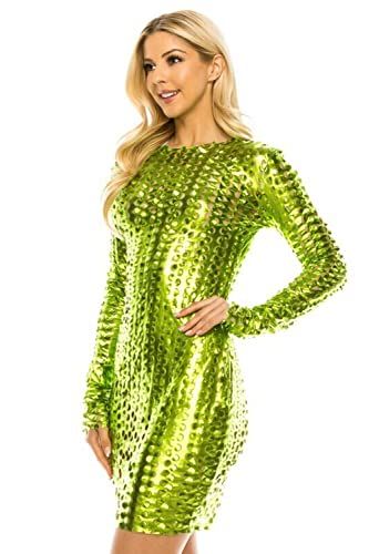DRESS CUTE GREEN MESH DRESS