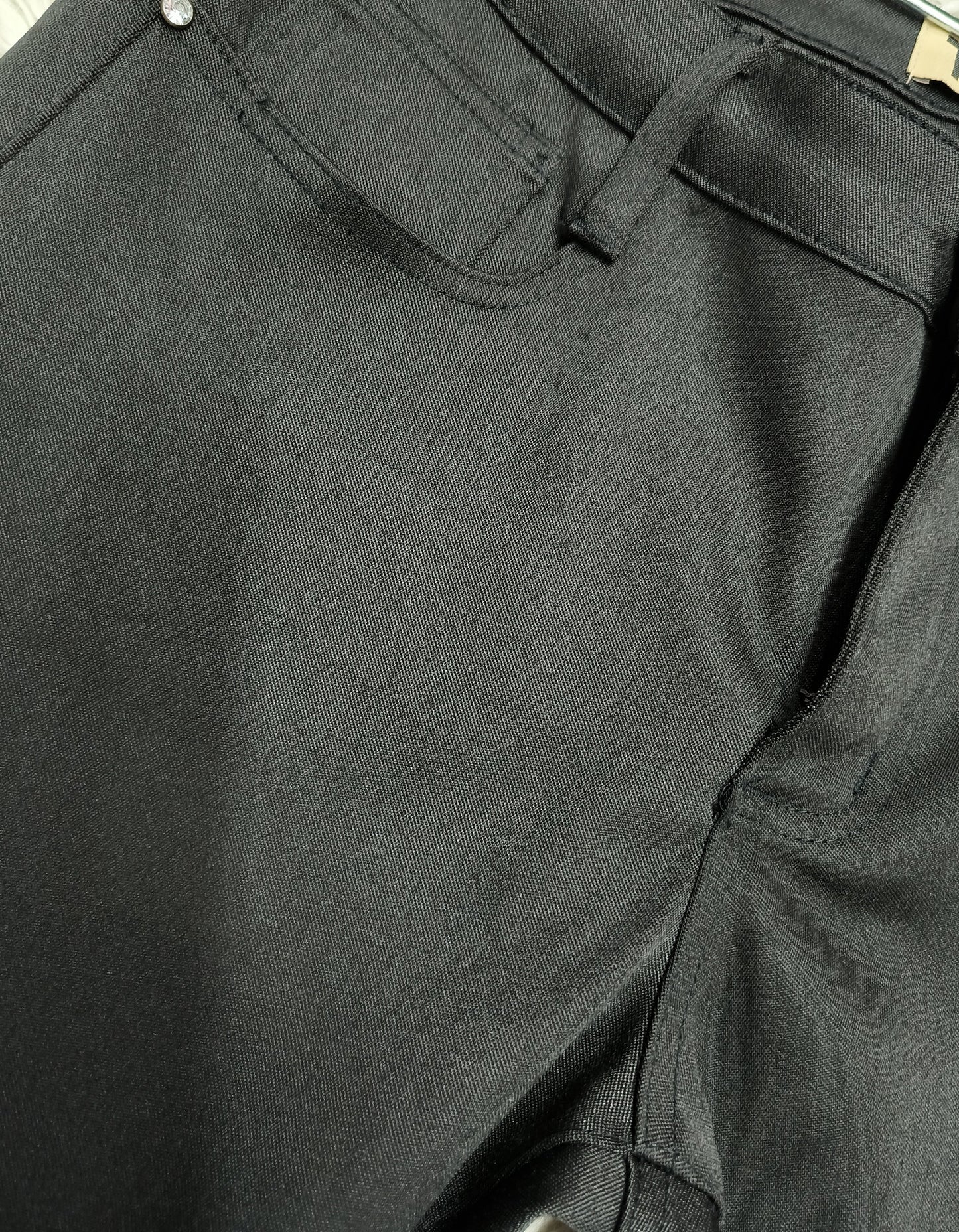 Solid black trousers