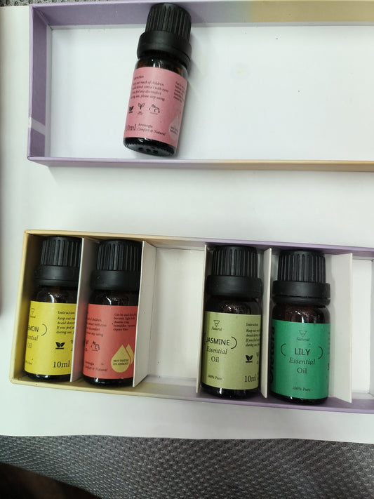 Essential Oils Set Buy Pure Aroma - Top 6 Aromaterapia Oils Gift Seis Pack, 10ml (Eucalyptus, Lavender, Lemongrass, Sweet Orange, Peppermint, Tea Tree)