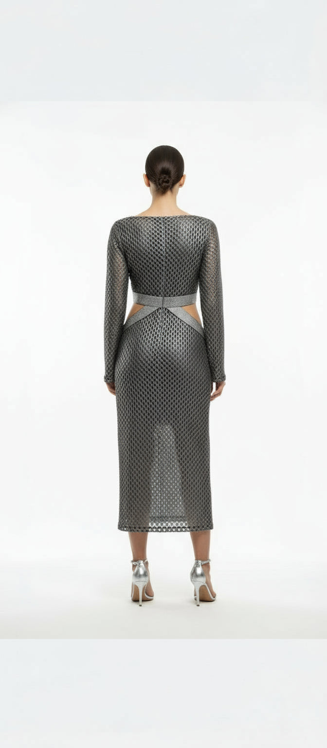 Dress Silver with gray