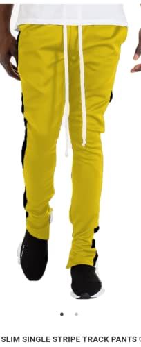 B09M6XCKDK PANTS Two-tone men's pants with zipper on the sides and adjustable drawstring with a unique quality and expandes different sizes