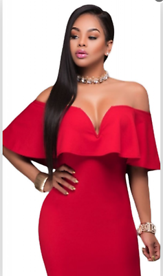 dress solid red beauty combined with elegance