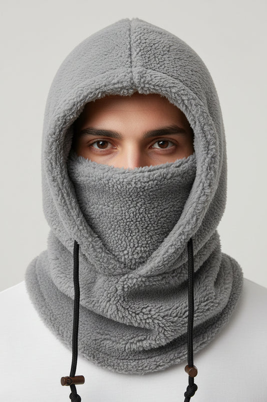 Winter Outdoor Cycling Hat, Sports Windproof Hat, Cold Protection, Thickened Neck Scarf, CS Hood, Arctic Velvet Mask, Warm Hat