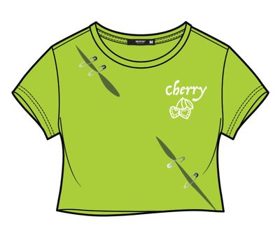 TOP IN CHERRY GREEN