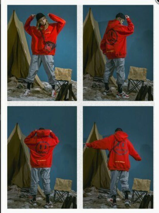 sweater Red and Black long sleeve