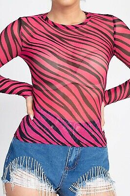 TOPS HOT PINK/ BLACK