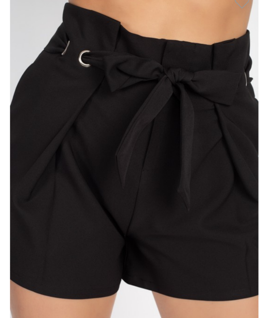 ladies suit pants fashion shorts In black