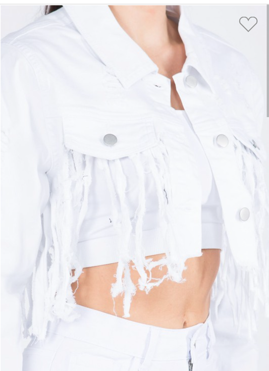 jackets button blanco