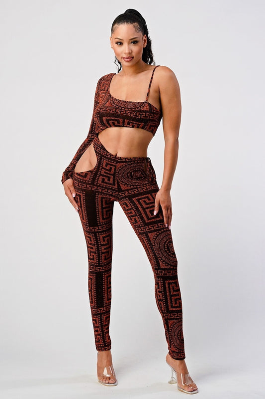 Shoulder out jumpsuit TWO COLORS CHOOSE YOURS