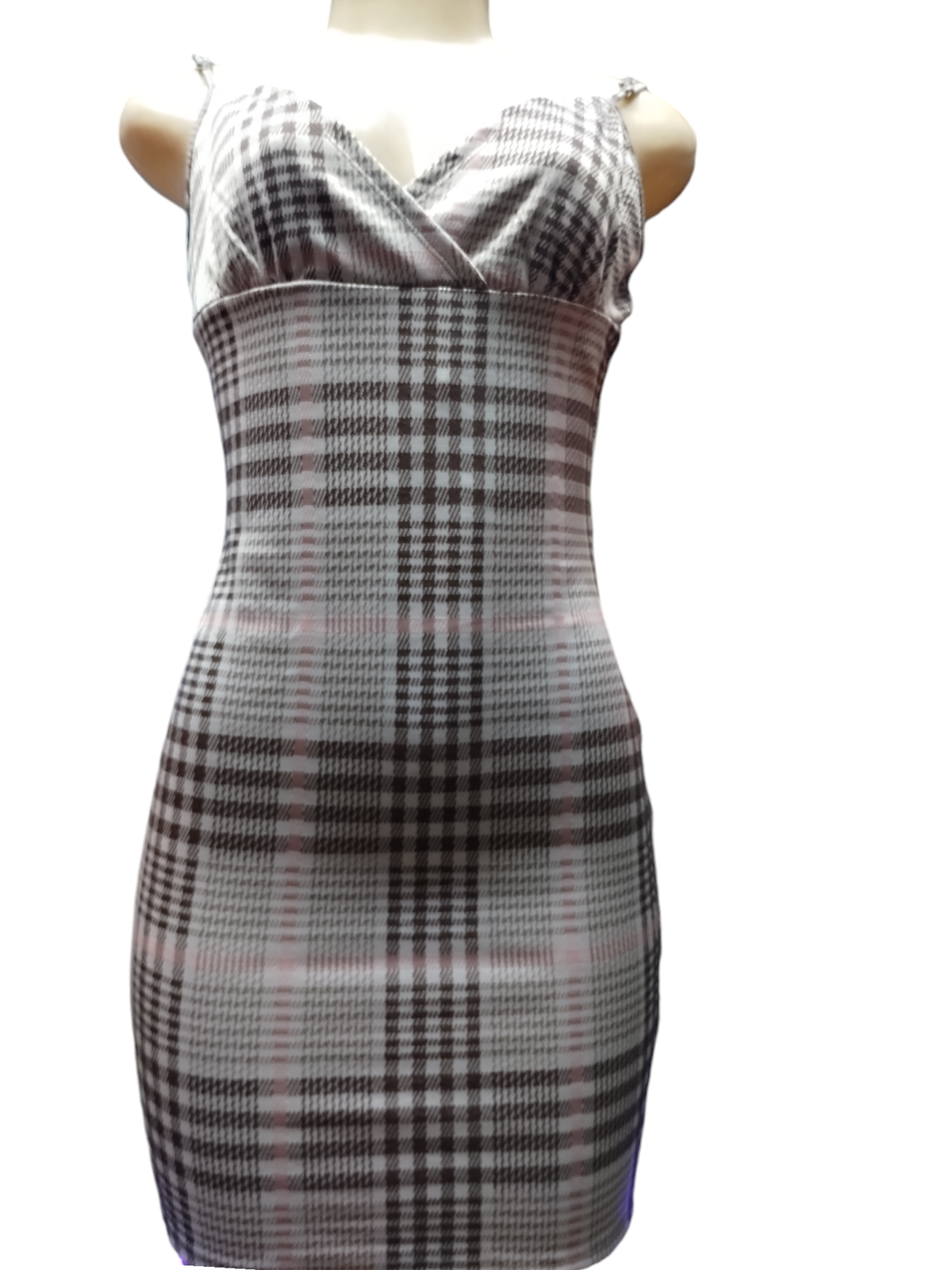 MINI DRESS IN brown