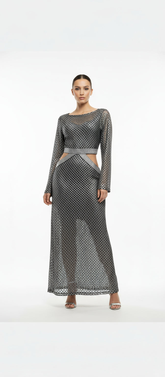 Dress Silver with gray