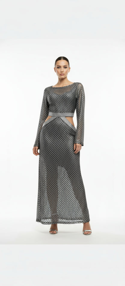 Dress Silver with gray