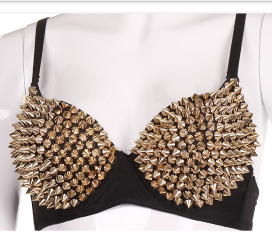 Brasier con diseño en plateado accesorio de vestir 5