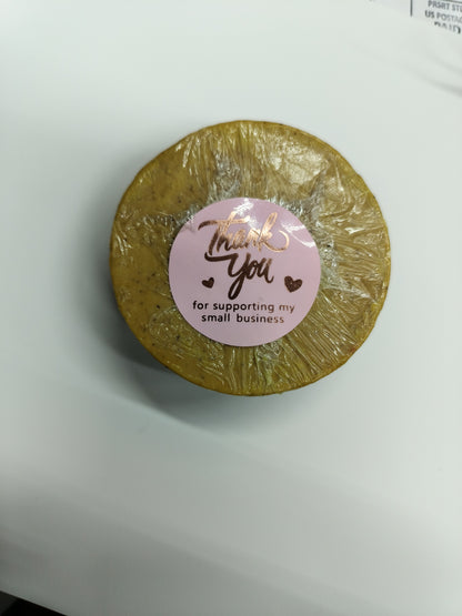 Handmade natural turmeric soap for face blemishes #1