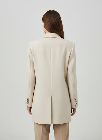 Formal wear blazer in combination with yes but on the sides 4.