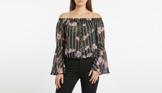 Off-the-shoulder blouse