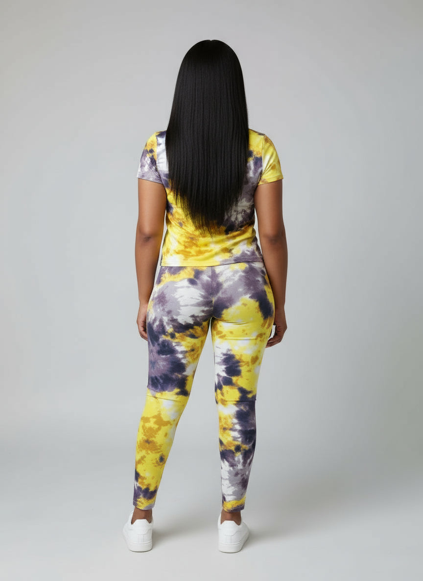 Two-piece set: pants and blouse in multiple colors