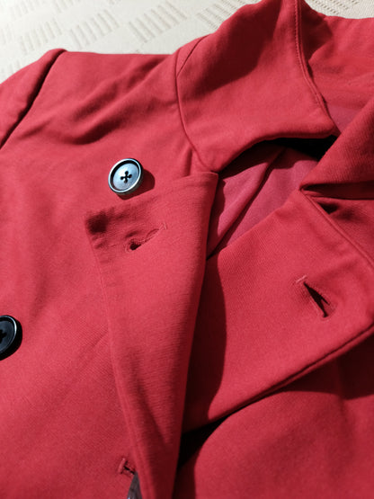 Beautiful red jacket with button design