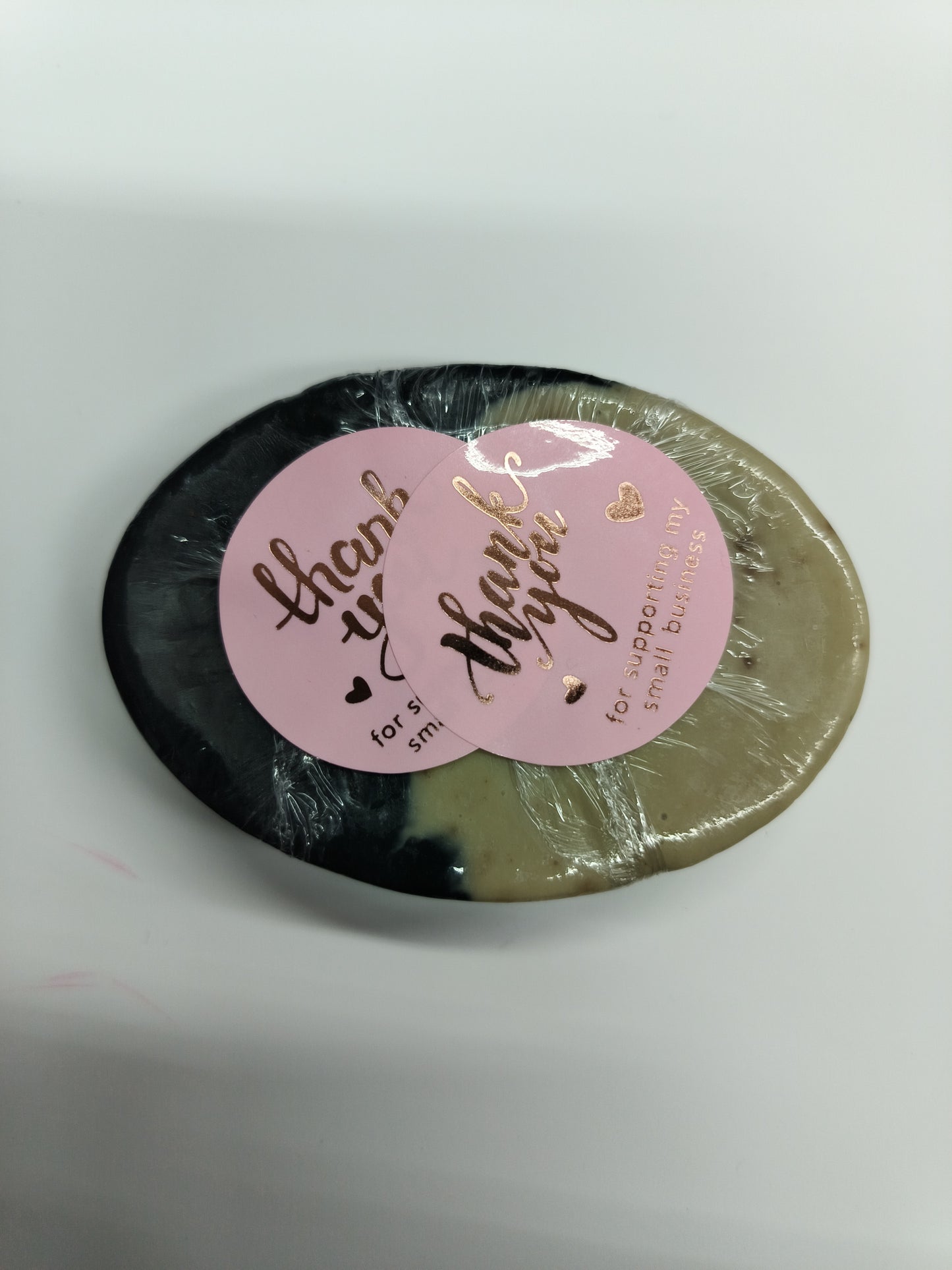 Handmade soap with charcoal and mint #3