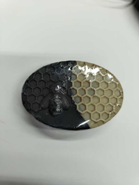 Handmade soap with charcoal and mint #3