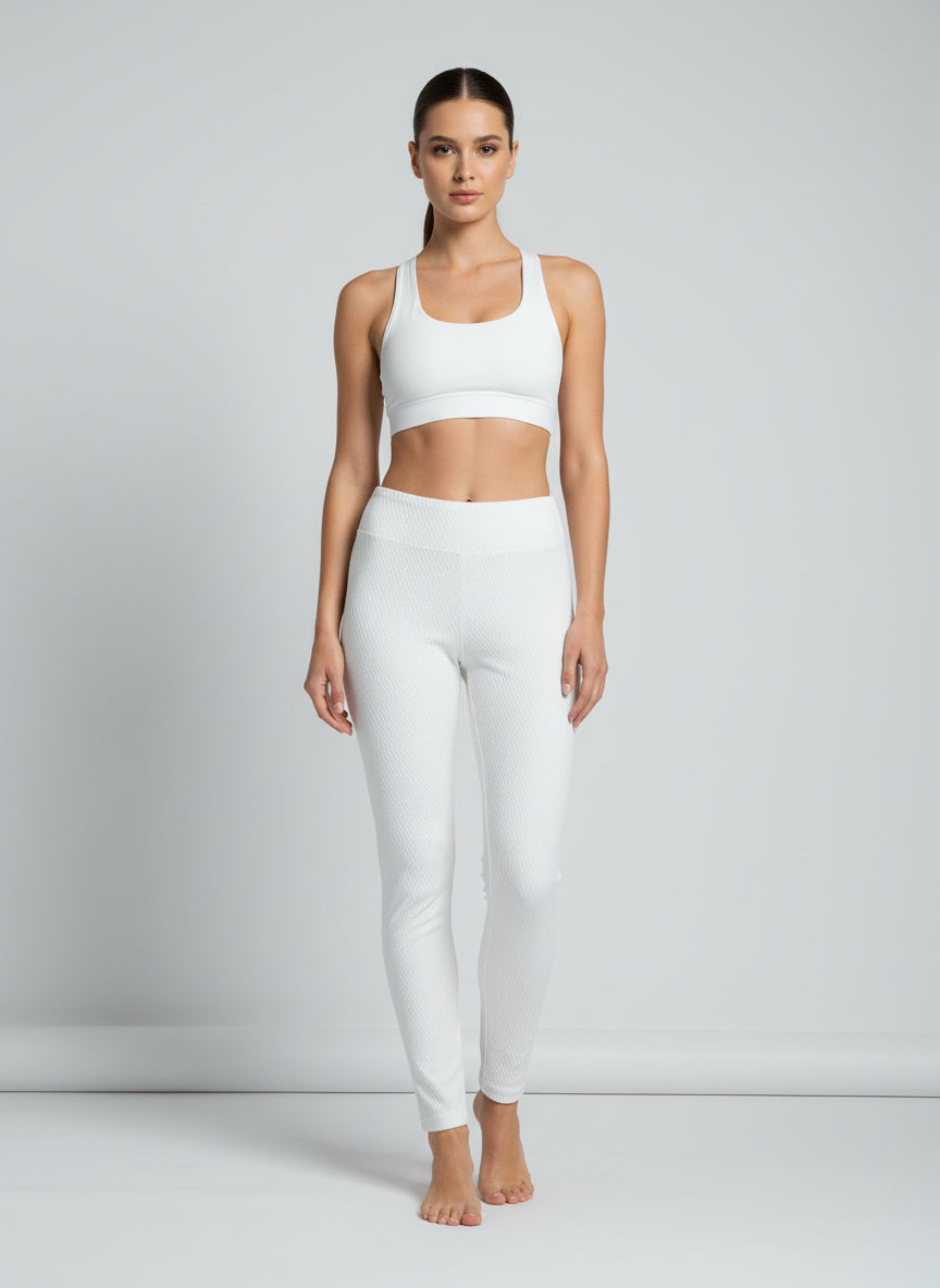 Trousers in off-white color
