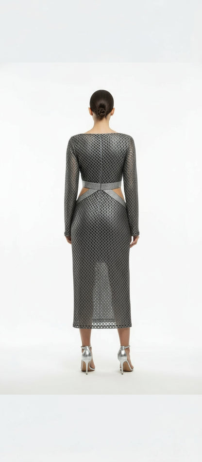 Dress Silver with gray