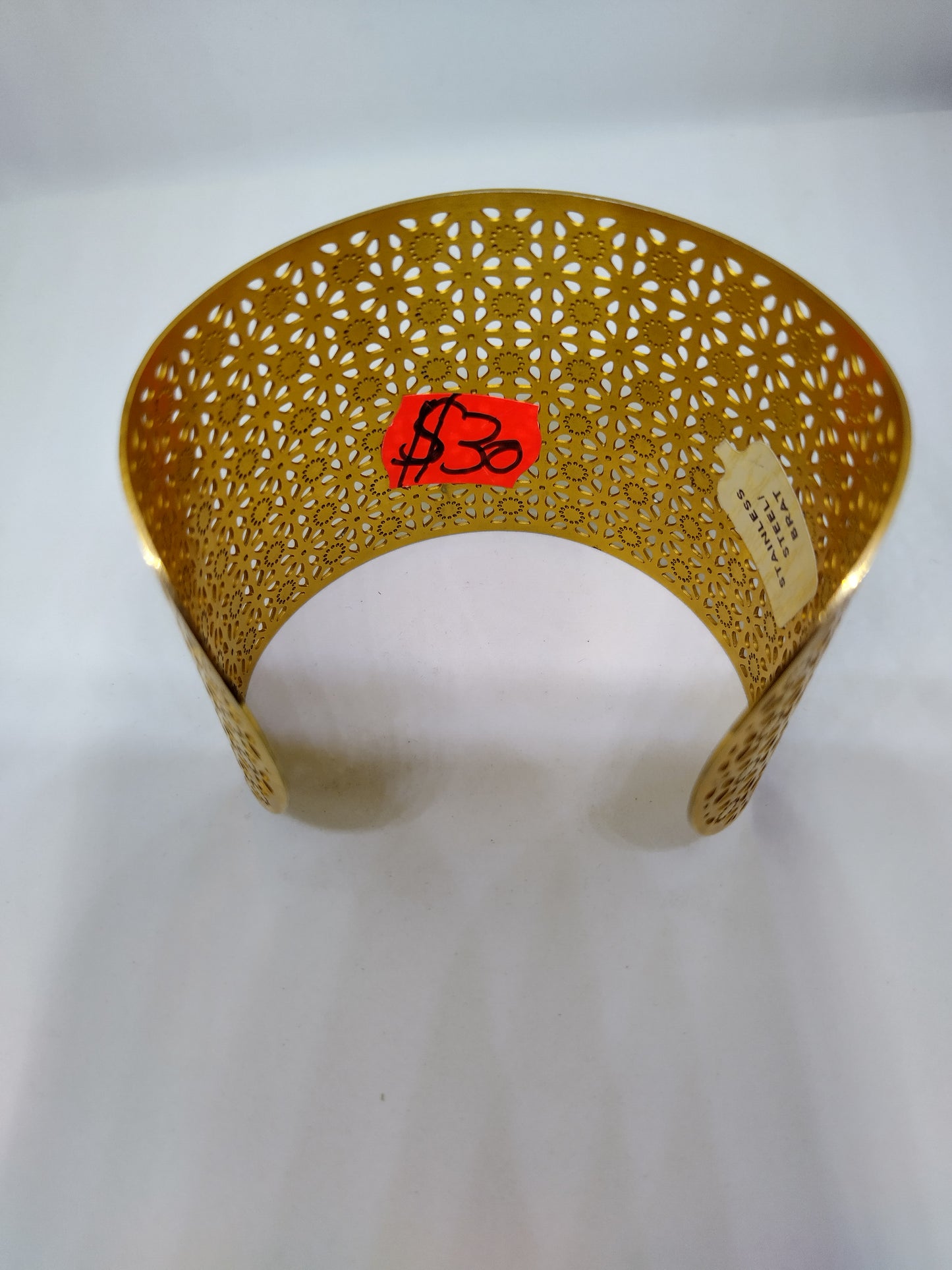 Pulsera en acero inoxidable color dorado