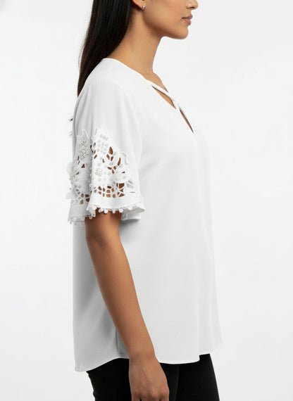 plus size red blouse