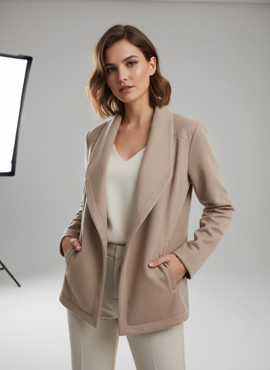 Formal wear blazer in combination with yes but on the sides 2