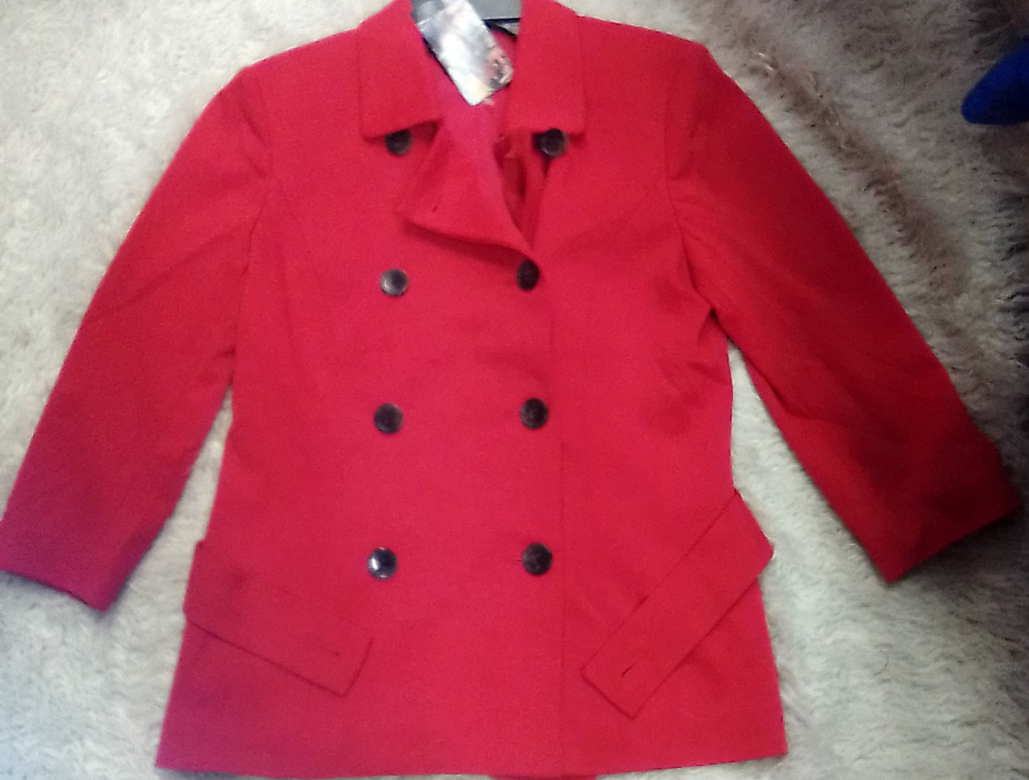 Beautiful red jacket with button design