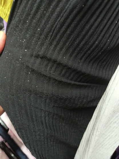 Two-piece set with silver glitter flecks