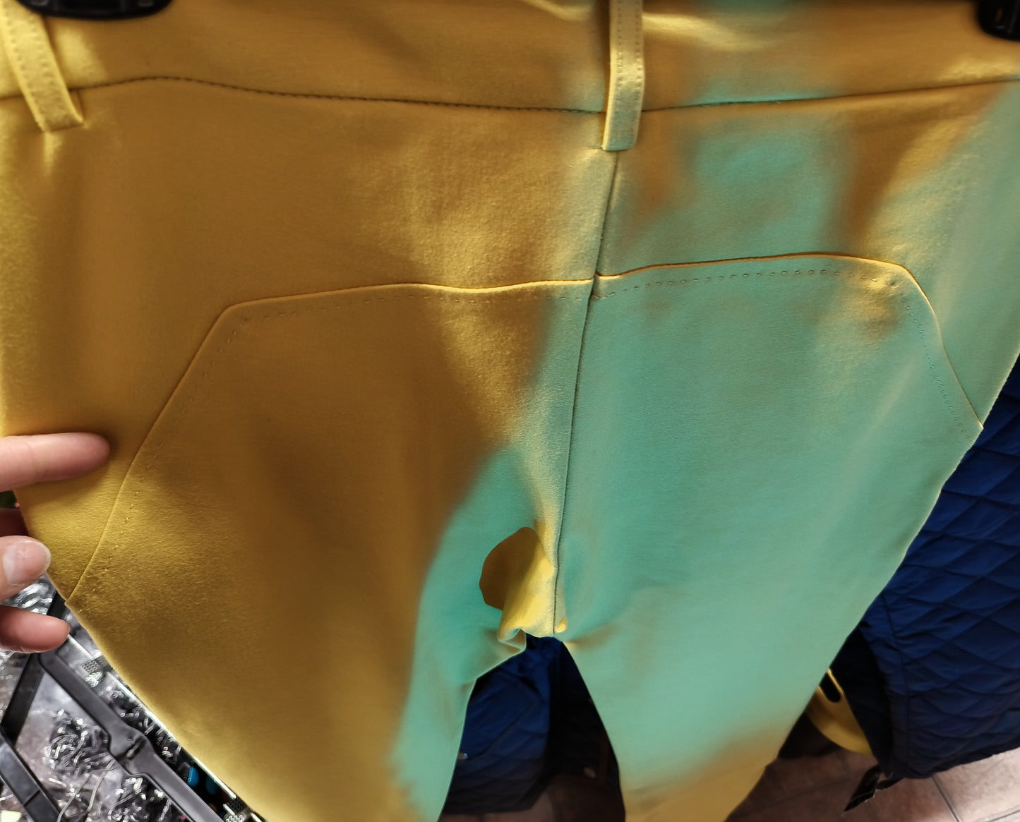 Mustard yellow trousers