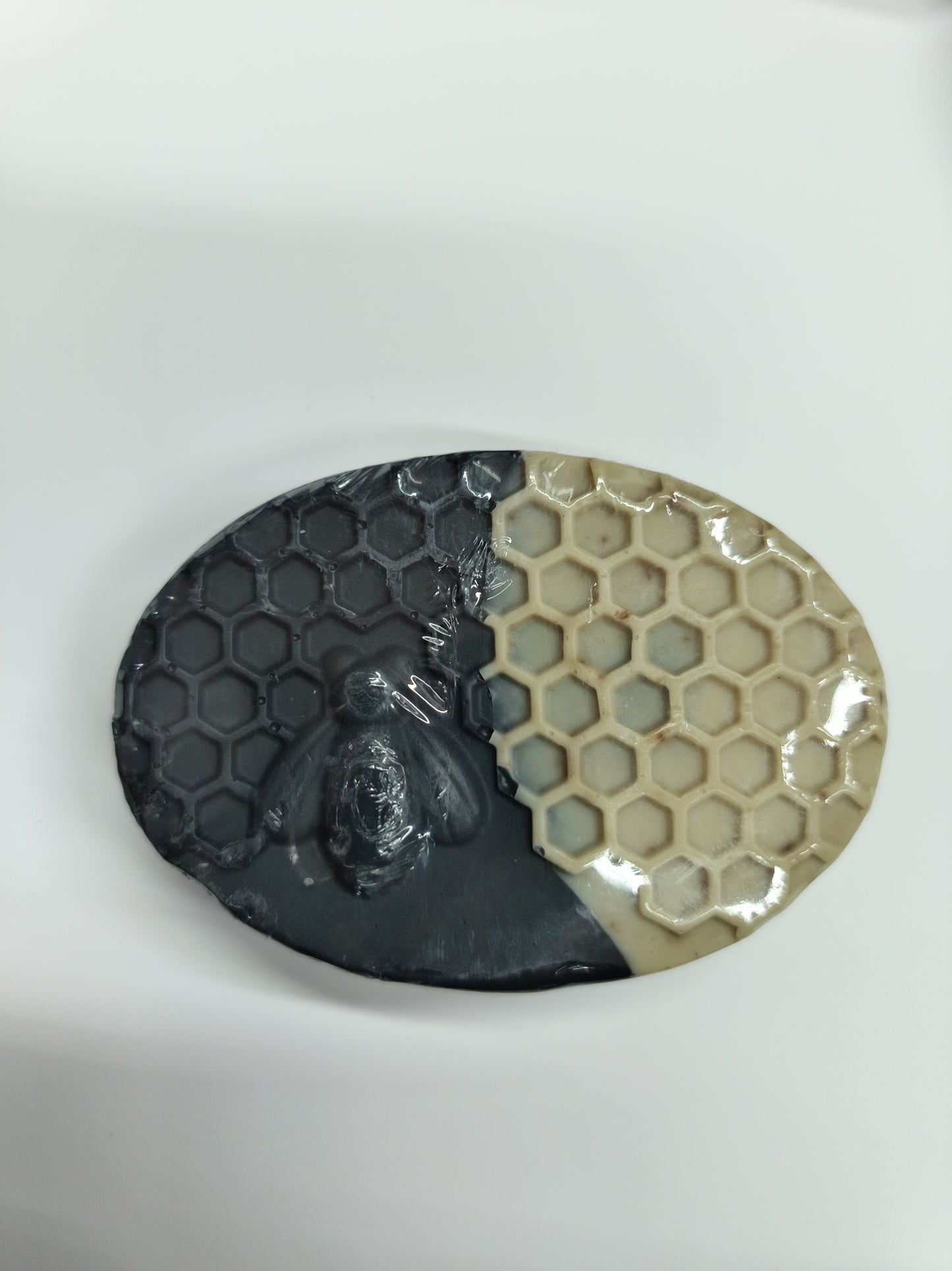 Handmade soap with charcoal and mint #3